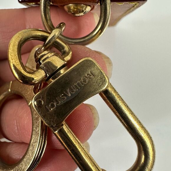 Louis Vuitton Vachetta Leather Key Ring Bag Charm - Picture 6 of 15